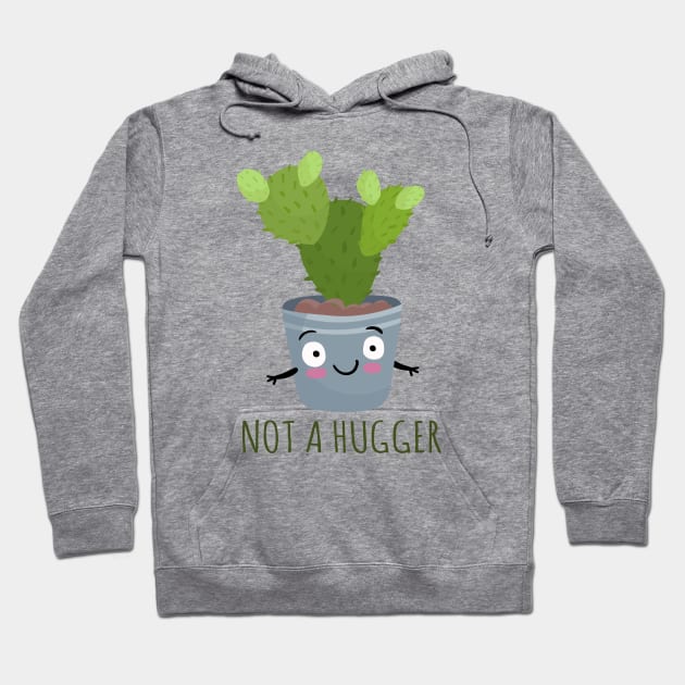 Not A Hugger Hoodie by Phorase